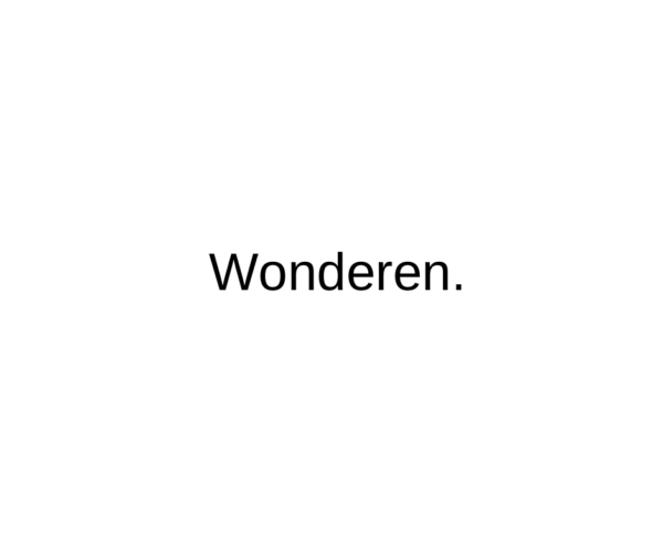 Shift naar heel en compleet. Wonderen